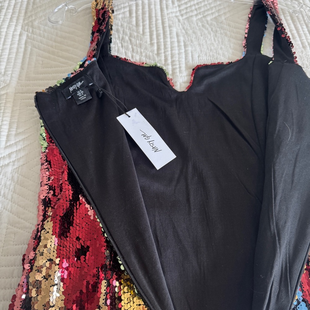 NWT NASTY GAL Sequin Dress - Picture 7 of 7